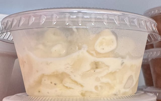 Individual Macaroni Salad.